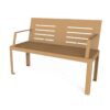 Banc 2 places en acier galvanisé, parfait pour aménager confortablement vos espaces extérieurs.