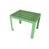 Table basse en acier galvanisé, résistante aux intempéries, idéale pour les zones de détente et de pique-nique en extérieur.