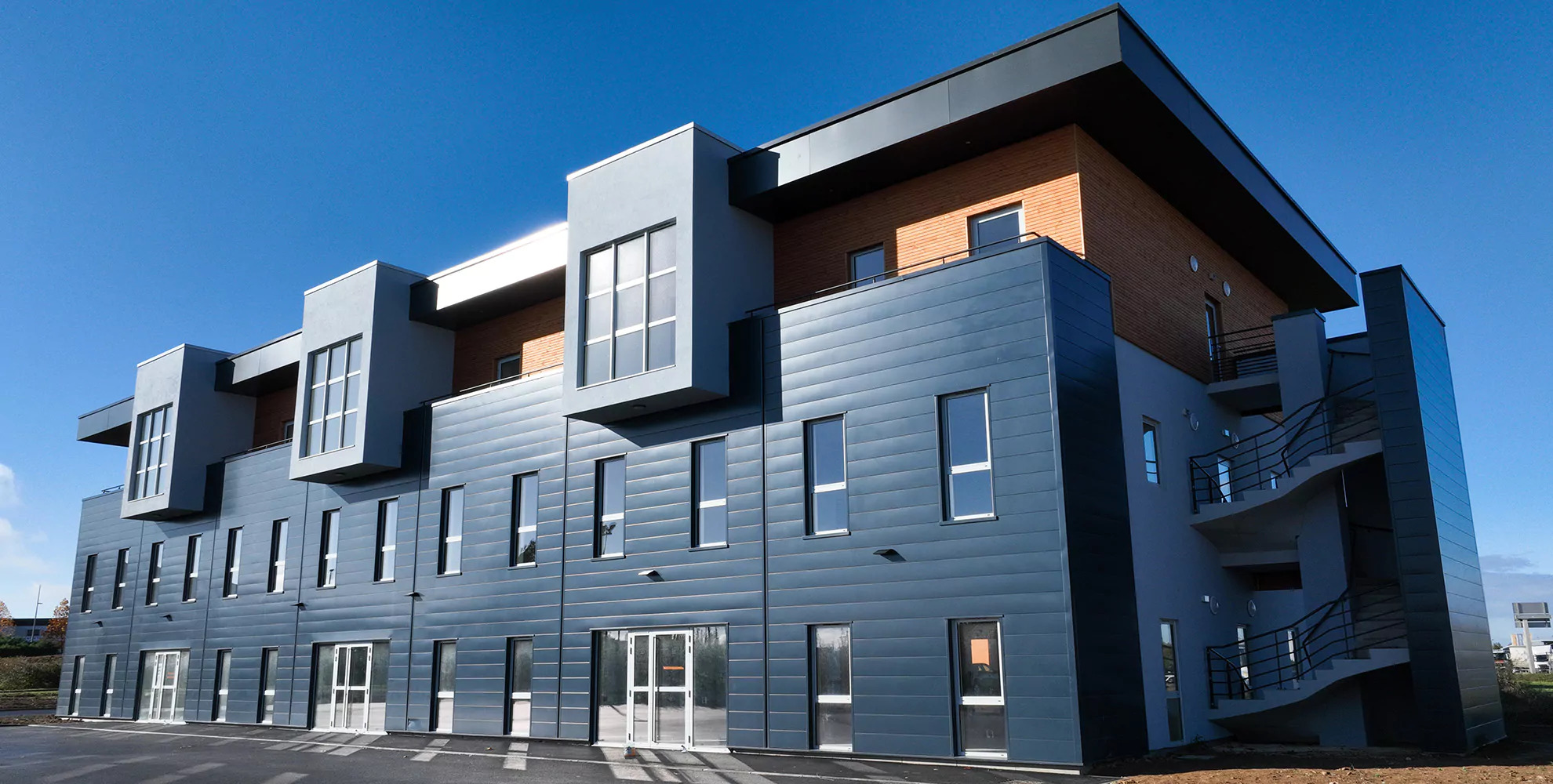 Gardes-corps pour Innovaparc 2 à Ifs en Normandie