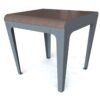 Table pour espace pause avec une structure en acier et un plateau en composite et chanvre